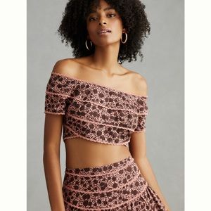 ✨ Anthropologie Off-the-Shoulder Top Sz 14